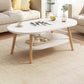 Table basse à quatre pieds en bois artificiel ou table d'appoint avec étagère