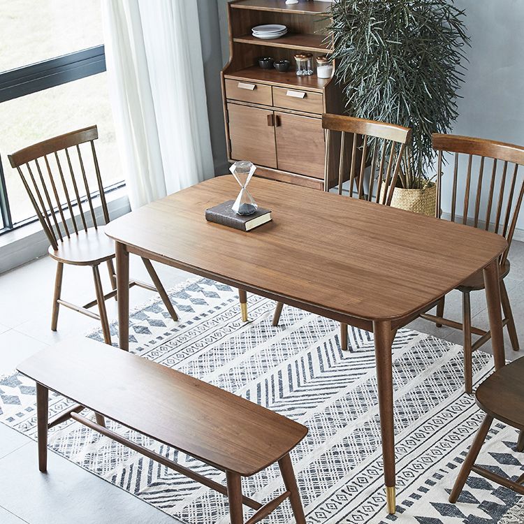 Traditional Luxury Rectangular Dining Table Rubberwood Dining Table with 4 Legs Clearhalo ' dining_table' 'Dining Tables & Seating' 'Dining Tables' 'furn' 'furn_dining_table' 'Furniture' 'furniture_dining_table' 'Kitchen & Dining Furniture' 'kitchen&dining_furn' 'kitchen' 'kitchen_dining_table' 1200x1200_056a4bdc-d6f7-48e2-bda6-a927198d8e9d
