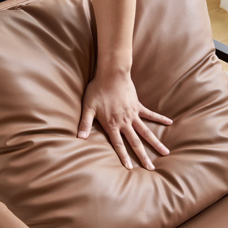 Chaise en cuir fausse 26,7 "L x 28,3" W x 27,5 "H Armes incluses pour salon pour le salon