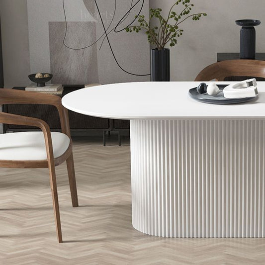 Solid Wood Base Contemporary Oval Dining Table White Top Table with Pedestal Base Clearhalo ' dining_table' 'Dining Tables & Seating' 'Dining Tables' 'furn' 'furn_dining_table' 'Furniture' 'furniture_dining_table' 'Kitchen & Dining Furniture' 'kitchen&dining_furn' 'kitchen' 'kitchen_dining_table' 1200x1200_056a80dc-922c-462d-a4b7-d0cbead3fac4