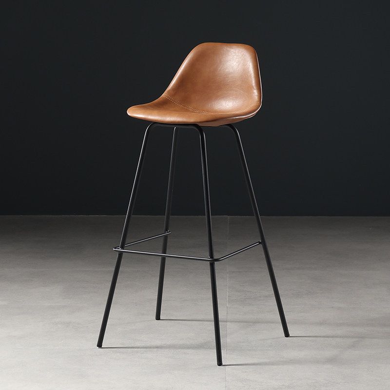 Contemporary Modern Metal Indoor Armless Stool Low Back Bar Stool Clearhalo 'Bar Furniture' 'Bar Stools' 'bar_stools' 'furn' 'furn_bar_stools' 'furniture_bar_stools' 'Kitchen & Dining Furniture' 'kitchen&dining_furn' 'kitchen' 'kitchen_furn' Furniture' 1200x1200_056a8d6e-d331-415f-9c16-13f017ff74d8