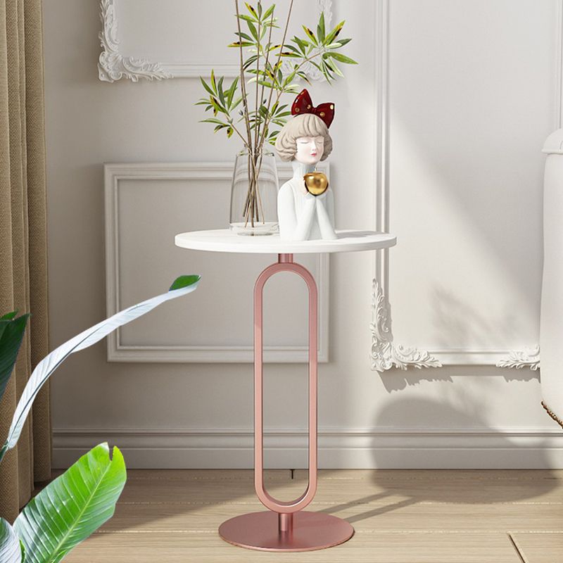 Tavolo angolare rotondo minimalista Tavolino di divano per soggiorno per soggiorno