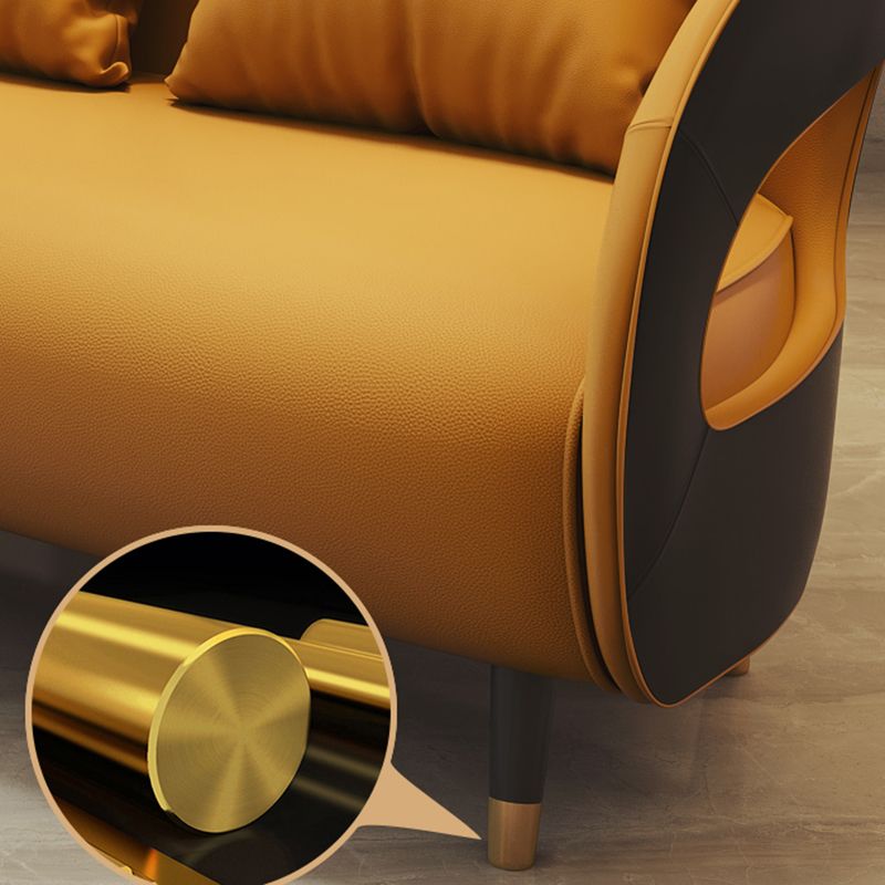 Divano in legno in fico resistente alla lacrime di divano standard con braccio inclinata contemporanea