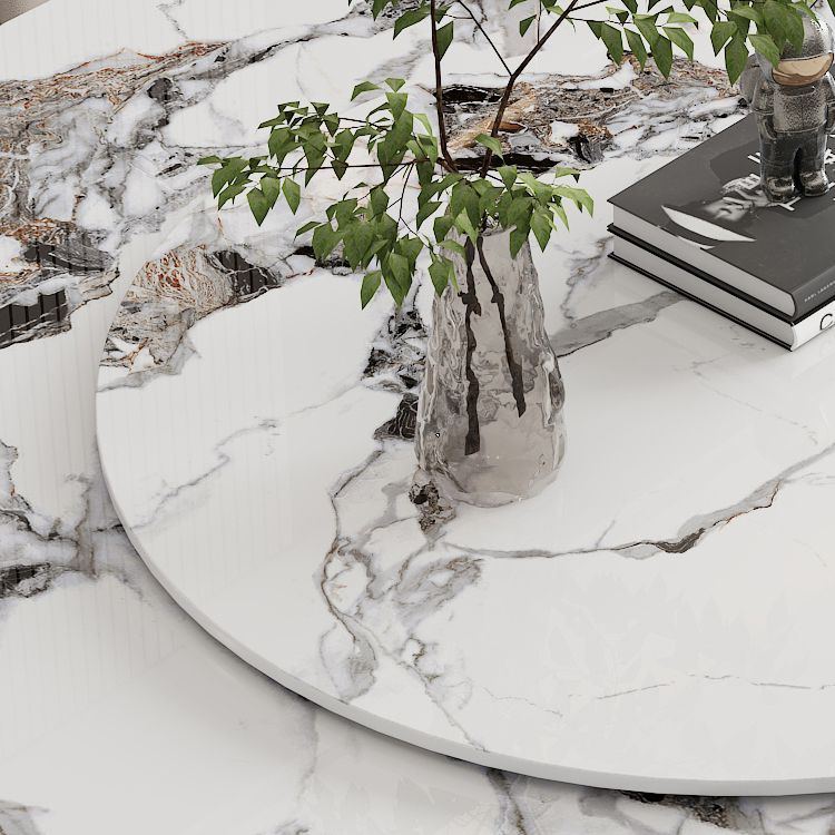 Mesa de comedor de pedestal de la base de rosas