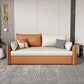 32 "" de large canapé-lit scandinave futon futon en cuir canier