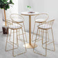 Stone Bar Dining Table Glam Bar Table with Pedestal for Dining Room Clearhalo 'Bar Furniture' 'Bar Tables' 'bar_tables' 'furn' 'furn_bar_tables' 'Furniture' 'furniture_bar_tables' 'Kitchen & Dining Furniture' 1200x1200_056e2370-1e70-4524-931d-1e3ec2d9465b