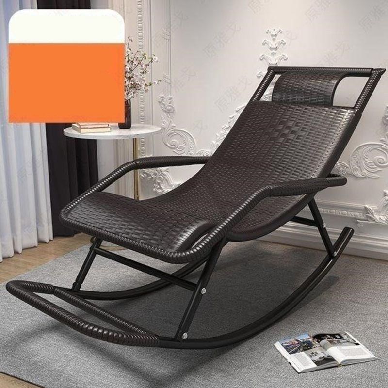 Contemporary Rocker Chair Wicker Reclining Rocking Accent Chair for Living Room Clearhalo 'Chairs & Seating' 'furn' 'furn_rocking_chairs' 'Furniture' 'Living Room Furniture' 'Rocking Chairs' 'rocking_chairs' 1200x1200_056ebd22-ef5d-4fa2-9d0b-08dcc0cea9ca