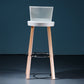 Modern Wooden Bar Stool 38" Height Backrest Armless Counter Stool with Plastic Cushion Clearhalo 'Bar Furniture' 'Bar Stools' 'bar_stools' 'furn' 'furn_bar_stools' 'Furniture' 'Kitchen & Dining Furniture' 1200x1200_056f0db8-ba79-4a7a-89c1-ea634e3d9509
