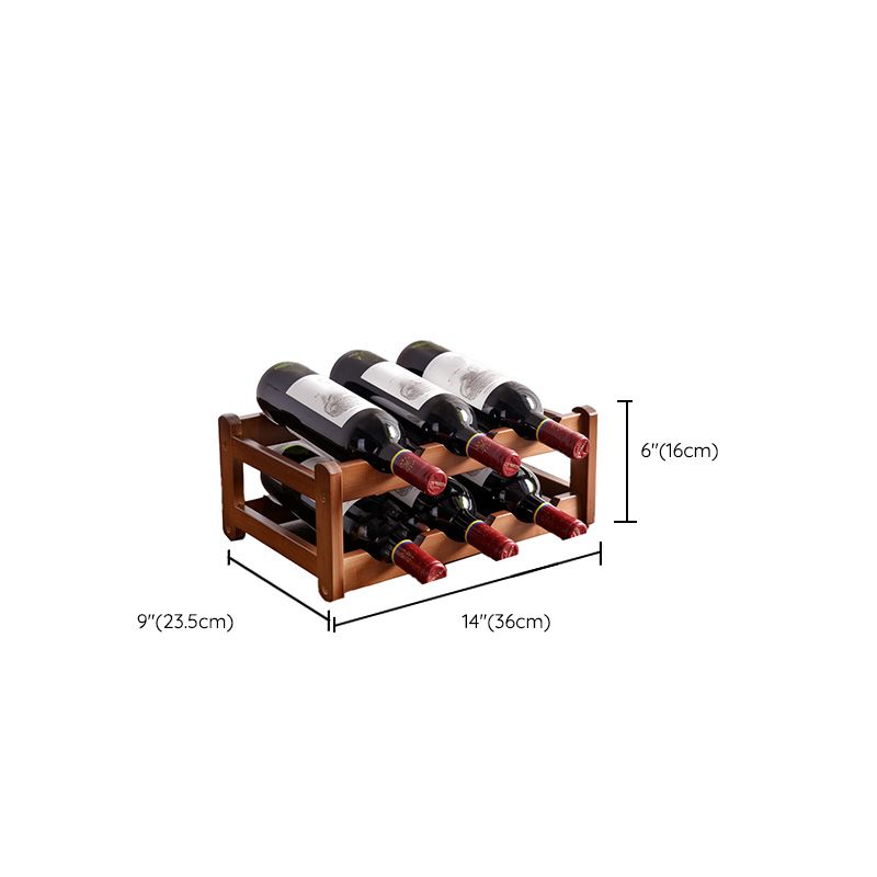Modern Tabletop Wine Bottle Rack Solid Wood Wine Bottle Rack for Home