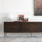 15.75 "W TV Style Industrial Style Brown Wood TV Console avec tiroir