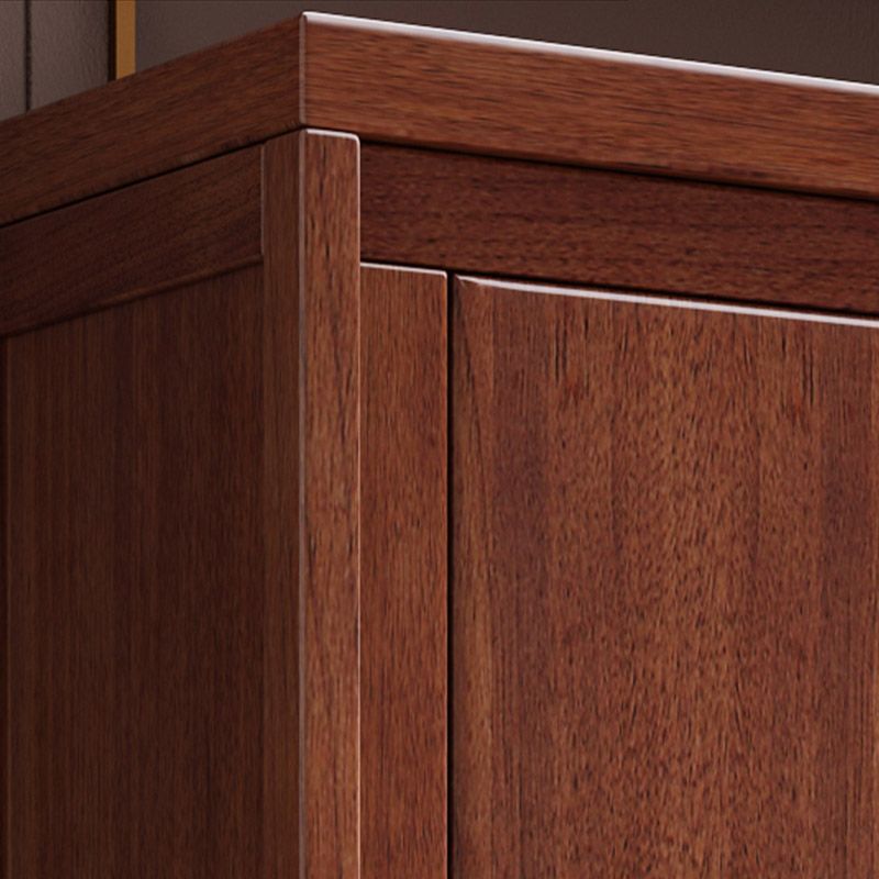 Armoire de style contemporain Armoire en bois massif placard de garde-robe avec portes et tiroir