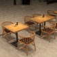 Pedestal Dining Room Table Solid Wood Dining Table for Kitchen