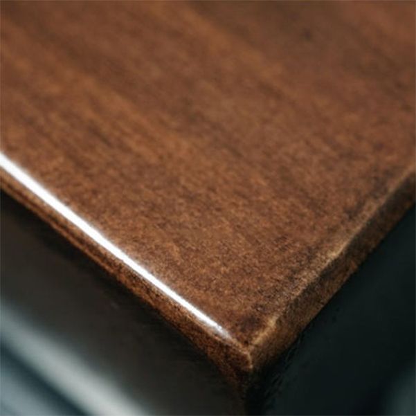 Bureau d'ordinateur en bois naturel bureau rectangulaire industriel