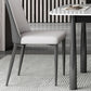 Contemporary Rectangular Stone Dining Table with Stainless Steel Legs