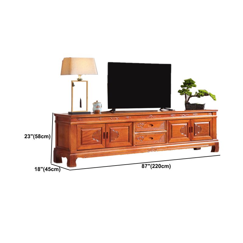 Wooden TV Cabinet Classical Storage TV Stand for Living Room Clearhalo 'furn' 'furn_tv_stands_entertainment_centers' 'Furniture' 'Living Room Furniture' 'TV Stands & Entertainment Centers' 'TV Stands & Media Storage Furniture' 'tv_stands_entertainment_centers' 1200x1200_057bf790-a5e8-4aa4-8321-c50d1f03ef12