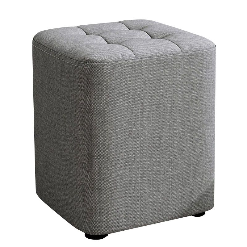 Modern Pouf Ottoman Cotton Upholstered Tufted Solid Color Square Ottoman Clearhalo 'furn' 'furn_ottomans_poufs' 'Furniture' 'Living Room Furniture' 'Ottomans & Poufs' 'ottomans_poufs' 1200x1200_057f7c00-b81b-4ad4-814b-b6b8f5609b9b