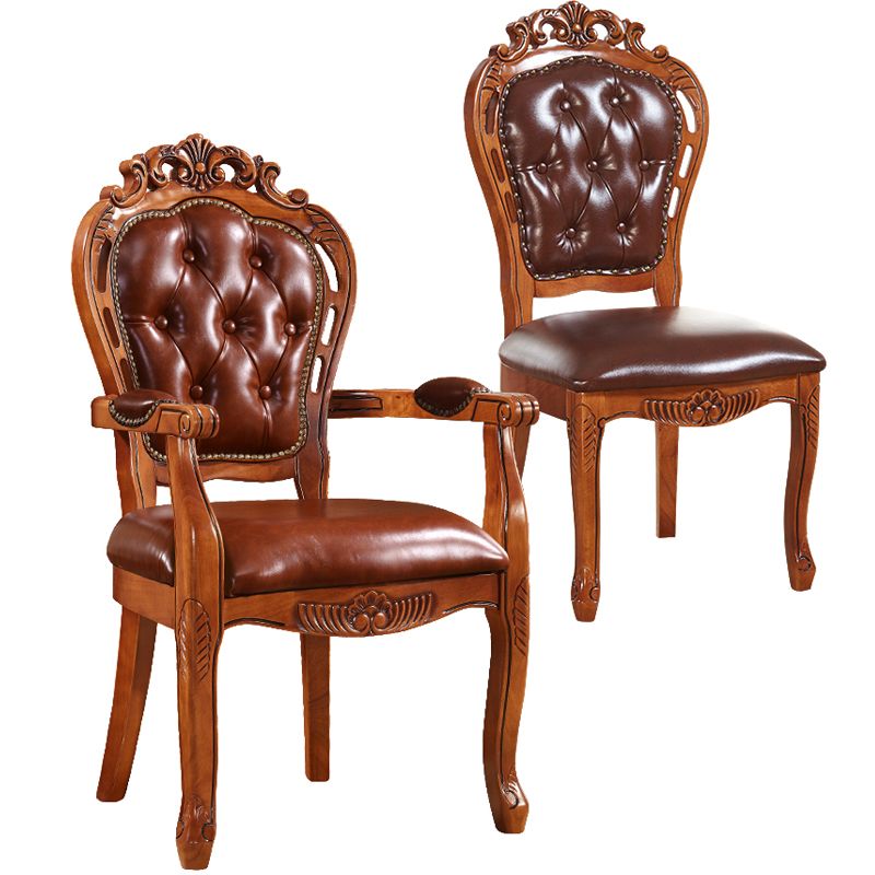 Scandinavian Style Rubberwood Chair Kitchen Open Back Arm Chairs (Set of 2) Clearhalo ' kitchen&dining_furn' 'Dining Chairs' 'Dining Tables & Seating' 'dining_chair' 'furn' 'furn_dining_chair' 'Furniture' 'furniture_dining_chair' 'Kitchen & Dining Furniture' 'kitchen' 1200x1200_0582cc1a-07e5-4257-857f-7392fcec37bd