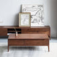 23" Wide Contemporary Coffee Table Rectangle Solid Wood Cocktail Table