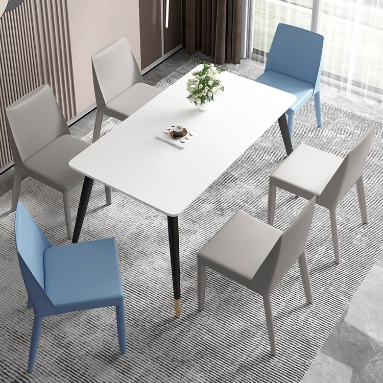 Contemporary Leather Dining Chair Parsons Chair in Matte Finish for Kitchen Clearhalo 'Dining Chairs' 'Dining Tables & Seating' 'dining_chair' 'furn' 'furn_dining_chair' 'Furniture' 'Kitchen & Dining Furniture' 1200x1200_05868f23-c05b-4652-acc2-66971758a698