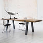 Industrial Pine Wood Table for Restaurant Rectangle Dining Table with Metal 4 Legs Clearhalo 'Dining Tables & Seating' 'Dining Tables' 'dining_table' 'furn' 'furn_dining_table' 'Furniture' 'furniture_dining_table' 'Kitchen & Dining Furniture' 'kitchen' 'kitchen_dining_table' 1200x1200_05899b17-7e08-471e-b6f8-376620014c76