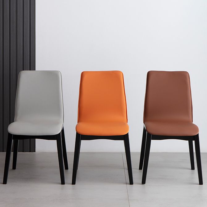 Upholstered Industrial Home Side Chair Parsons Matte Finish Dining Chair (Set of 2) Clearhalo ' kitchen&dining_furn' 'Dining Chairs' 'Dining Tables & Seating' 'dining_chair' 'furn' 'furn_dining_chair' 'Furniture' 'furniture_dining_chair' 'Kitchen & Dining Furniture' 'kitchen' 1200x1200_058a89b1-796e-48c9-a9f6-dc4ce932aefa