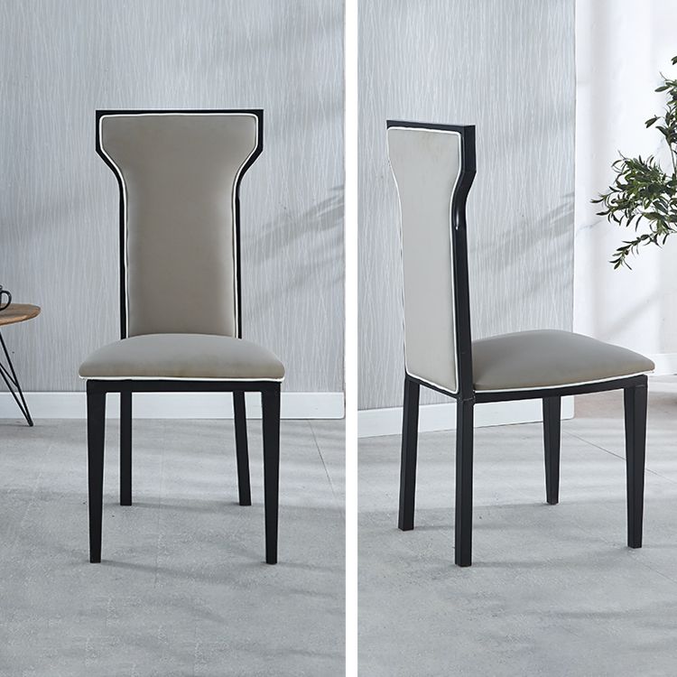 Zeitgenössischer Stil Seitstuhl Metall Esszimmerstuhl für Küche