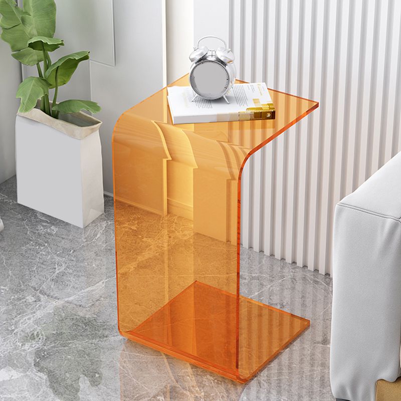 Tavolo da letto per divano a forma di C modernistico tavolo da letto acrilico