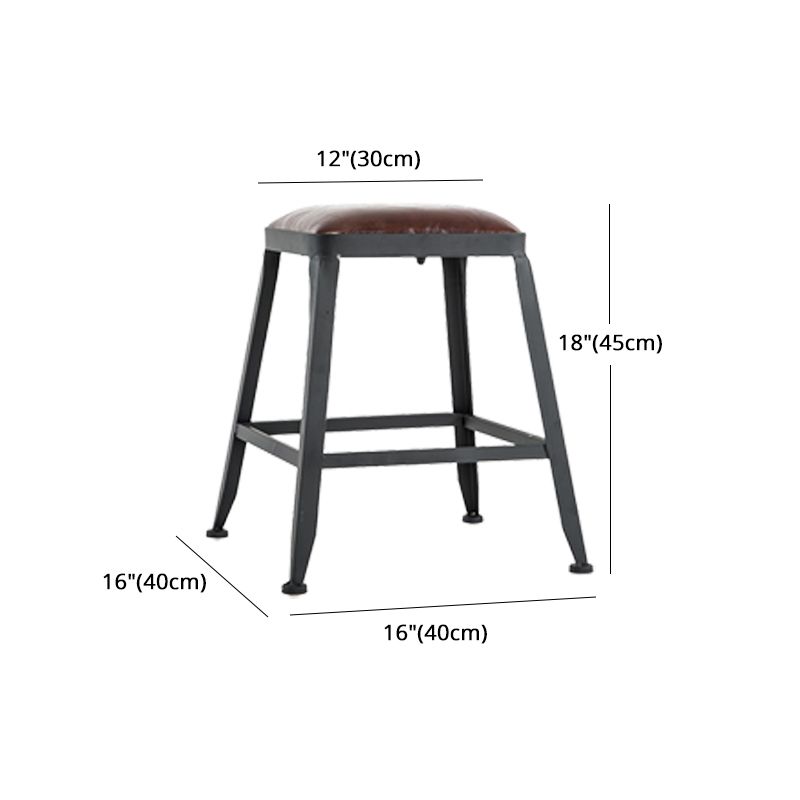 Iron Bar and Counter Stool Industrial Indoor Vintage Brown Counter Height Stools Clearhalo 'Bar Furniture' 'Bar Stools' 'bar_stools' 'furn' 'furn_bar_stools' 'furniture_bar_stools' 'Kitchen & Dining Furniture' 'kitchen&dining_furn' 'kitchen' 'kitchen_furn' Furniture' 1200x1200_058d5857-d686-44c1-9b7e-b959ca642f3a