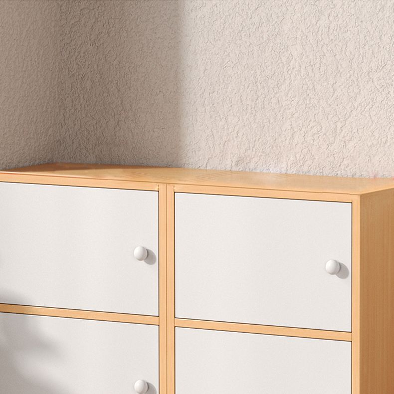 Contemporary Wooden Accent Cabinet Rectangle Storage Cabinet with Door