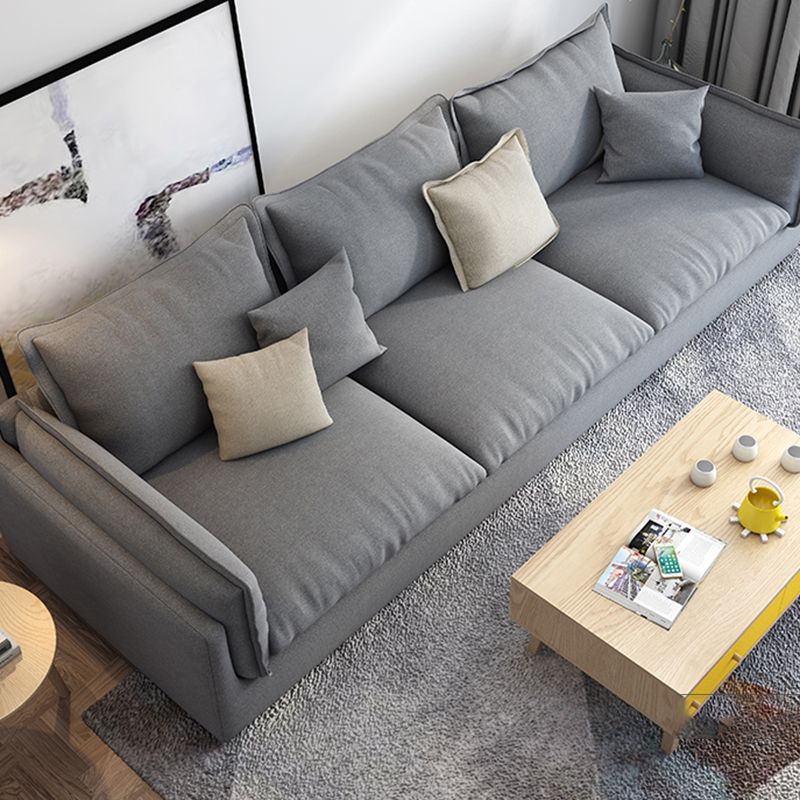 Nordic Square Arm Sofa & Chaise Loose Back Cushions Sofa - 26.77" H Clearhalo 'furn' 'furn_sectionals' 'Furniture' 'Living Room Furniture' 'Sectionals' 1200x1200_058ee4c5-5626-4b6d-959c-cfc9992baa54