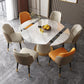 Sintered Stone Top Round Table for Restaurant Luxury Dining Table with Pedestal Base Clearhalo ' dining_table' 'Dining Tables & Seating' 'Dining Tables' 'furn' 'furn_dining_table' 'Furniture' 'furniture_dining_table' 'Kitchen & Dining Furniture' 'kitchen&dining_furn' 'kitchen' 'kitchen_dining_table' 1200x1200_0590d793-3024-4c21-b2ac-b20c2b10977b