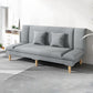Divano chaise lounge scandinavo in tinta unita senza braccioli