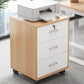 Archivo de cajones de madera de gabinete nórdico Archivo de almacenamiento con ruedas