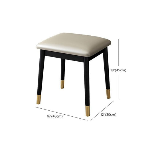 Vanity di trucco con cassetto in legno con tavolo da trucco e sgabello glam