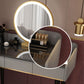 Glam Vanity Table Stone Top 15.75" W Makeup Desk with Drawers Clearhalo 'Bedroom Furniture' 'furn' 'furn_makeup_vanities' 'Furniture' 'Makeup Vanities' 'makeup_vanities' 1200x1200_059592ae-7a6a-4c15-8f1b-31c10dee30a8