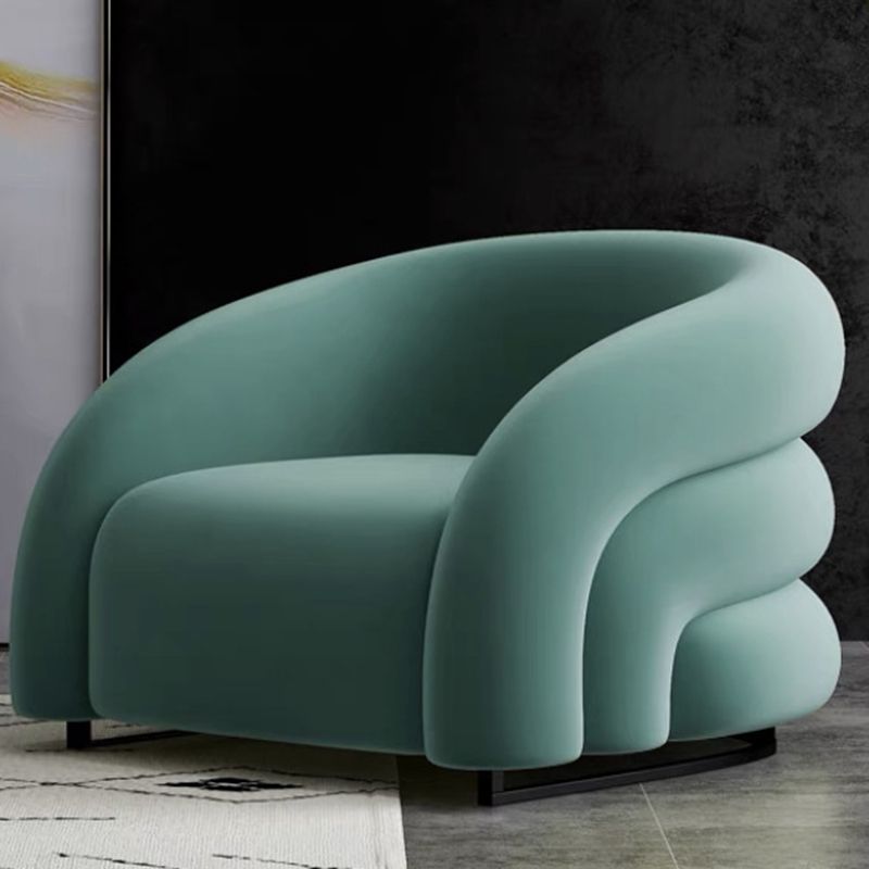 33.07" Wide Scandinavian Style Single Sofa Chair Microfiber Arm Chair Clearhalo 'Accent Chairs' 'accent_chairs' 'Chairs & Seating' 'furn' 'furn_accent_chairs' 'Furniture' 'Living Room Furniture' 1200x1200_05970990-cb2d-4836-88b6-0c658ce2efa3