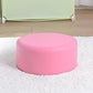 Pink Water Resistant Standard Round Solid Color PVC Modern Pouf