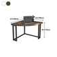 Modern Style Office Desk Solid Wood Home Use Desk with Metal Legs Clearhalo 'Furniture' 'furniture_office_desk' 'Office Desks' 'Office Furniture' 'office_desk' 1200x1200_059b195e-79f2-486f-bb5d-5b3144c608b7