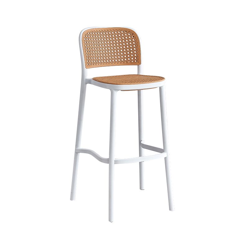 Square Plastic Modern Bar Stool Footrest Low Back Counter Stool for Coffee Shop Clearhalo 'Bar Furniture' 'Bar Stools' 'bar_stools' 'furniture_bar_stools' 'Kitchen & Dining Furniture' 'kitchen&dining_furn' 'kitchen' 'kitchen_furn' Furniture' 1200x1200_059b336d-cc2e-4af9-829b-da9943185b11