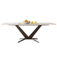 Sintered Stone Dining Table Single Pedestal Base Luxury Style Rectangle Table for Home Clearhalo ' dining_table' 'Dining Tables & Seating' 'Dining Tables' 'furn' 'furn_dining_table' 'Furniture' 'furniture_dining_table' 'Kitchen & Dining Furniture' 'kitchen&dining_furn' 'kitchen' 'kitchen_dining_table' 1200x1200_059b81b5-9c70-4b8d-bae8-a637c6cce4c6