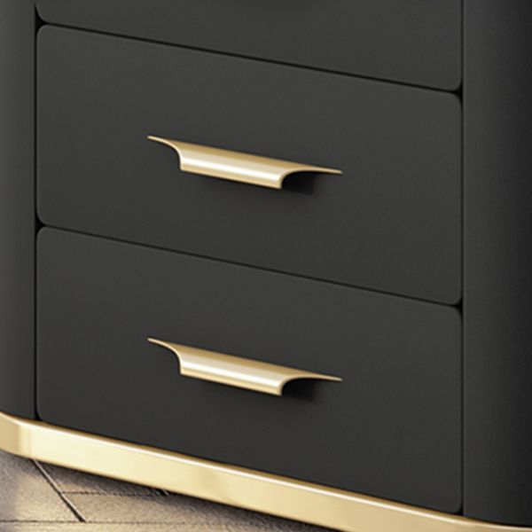 31,5 "H Armoire à buffet de salon Glam Buffet Server Armoire avec tiroirs en bois