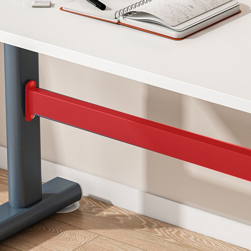 Tavolo da ufficio a forma di rettangolare scrivania in legno in bianco/nero