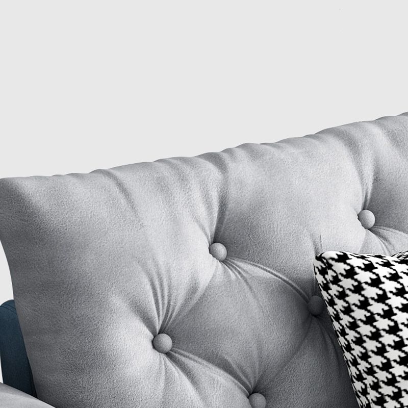 Mid Century Modern Tufted Split-Back Sofa 29.53"H Fabric Flared Arm Sofa Clearhalo 'furn' 'furn_sofas' 'Furniture' 'furniture_sofas' 'kitchen' 'kitchen_sofas' 'Living Room Furniture' 'Sofa' 'sofas' 1200x1200_05a026a7-cb1f-443c-a20e-524742254472