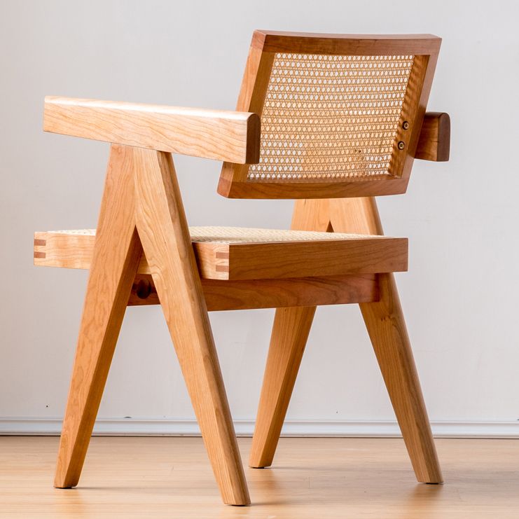 Solid Wood Open Back Contemporary Dining Accent Chair for Home Clearhalo 'Dining Chairs' 'Dining Tables & Seating' 'dining_chair' 'furn' 'furn_dining_chair' 'Furniture' 'Kitchen & Dining Furniture' 1200x1200_05a2f15c-dc15-43d4-a1f5-c35c24e15537