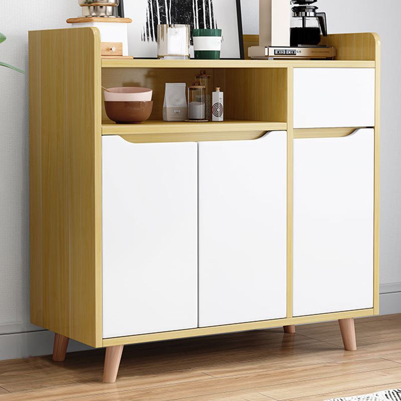 Modern Style Kitchen Sideboard Engineered Wood Sideboard with Open Storage Clearhalo 'buffet_sideboard' 'Buffets & Sideboards' 'furn' 'furn_buffet_sideboard' 'Furniture' 'Kitchen & Dining Furniture' 1200x1200_05a4110a-4510-4c93-a668-20edc1ac59f9