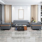 32" Wide Contemporary Sofa Leather Gray Seating for Living Room Clearhalo 'furn' 'furn_sofas' 'Furniture' 'Living Room Furniture' 'Sofa' 'sofas' 1200x1200_05a744c2-34a0-4efa-90c9-c05aaebba613