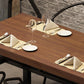 Industrial 1/3/5/7 Piezas Juego de comedor Rectángulo Mesa de comedor de madera de pino para café