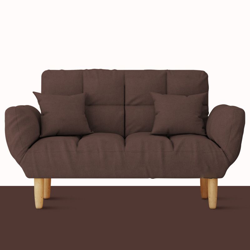 Divano a braccio quadrato convertibile da biscotto del soggiorno contemporaneo