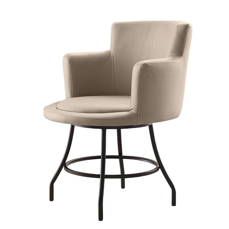 Faux Leather Chair 21.2" L x21.2" W x29.5" H Arms Included Chair Clearhalo 'Accent Chairs' 'accent_chairs' 'Chairs & Seating' 'furn' 'furn_accent_chairs' 'Furniture' 'furniture_accent_chairs' 'Living Room Furniture' 1200x1200_05aa7c20-81d0-4dff-84be-5258f13ee9f9