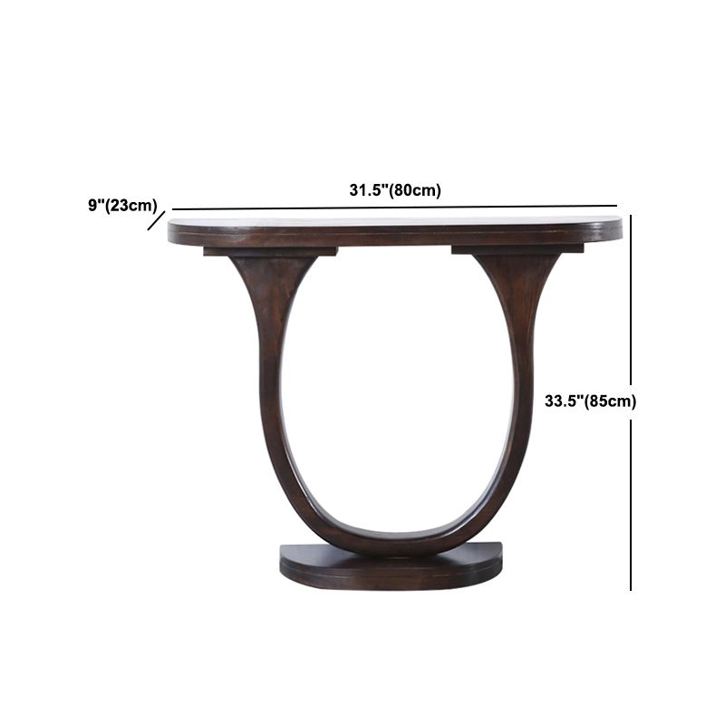Tabella della console moderna di metà secolo a metà secolo tavolo di divano console in legno massiccio